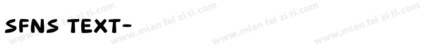 SFNS Text字体转换